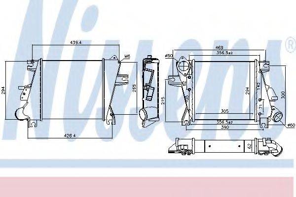 NISSAN 14461EQ40A Інтеркулер