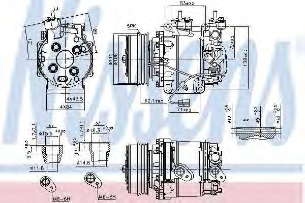 LUCAS ACP886 Компресор, кондиціонер