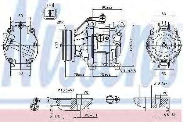 DELPHI TSP0159383 Компресор, кондиціонер