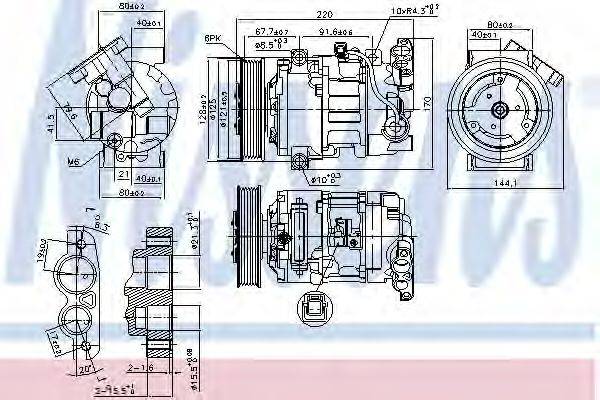 LUCAS ACP836 Компресор, кондиціонер