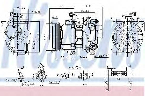 TOYOTA 88310-52551 Компресор, кондиціонер