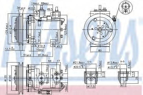 NISSENS 890147 Компресор, кондиціонер