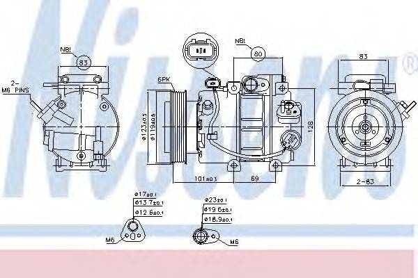 NISSENS 890150 Компресор, кондиціонер