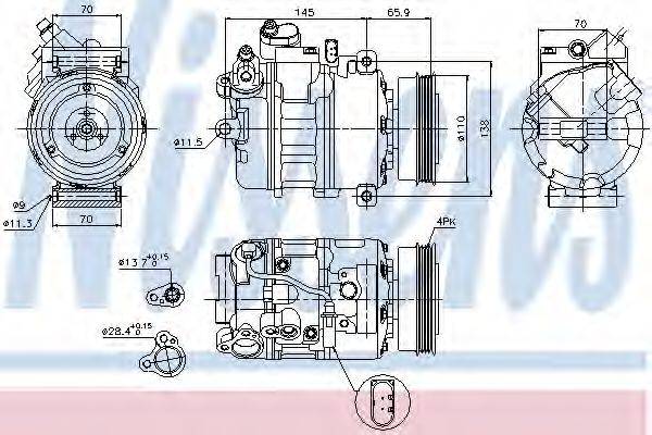DELPHI 100143 Компресор, кондиціонер