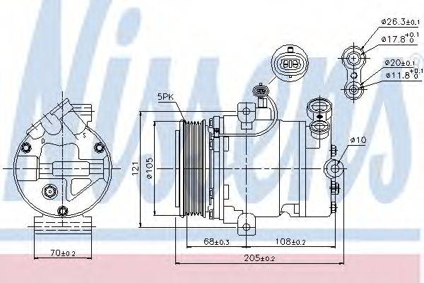 DELPHI 100072 Компресор, кондиціонер