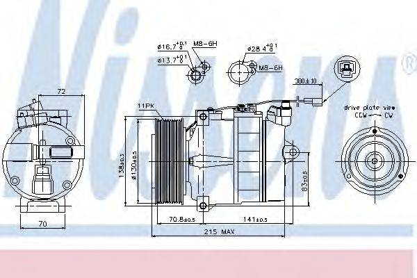 DELPHI 100321 Компресор, кондиціонер