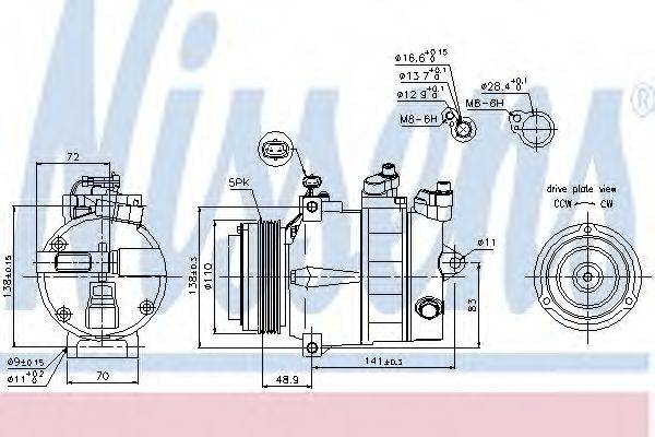 DELPHI 100079 Компресор, кондиціонер