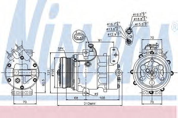 DELPHI 100068 Компресор, кондиціонер