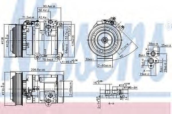 NISSENS 890371 Компресор, кондиціонер