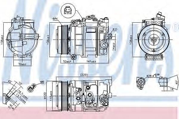 MERCEDES-BENZ 0022307311 Компресор, кондиціонер