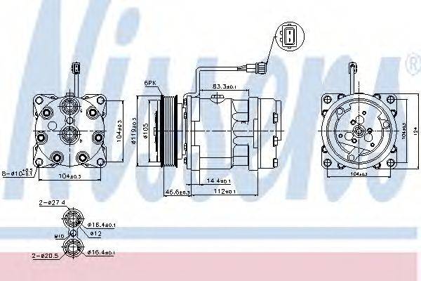 ELSTOCK 510612 Компресор, кондиціонер