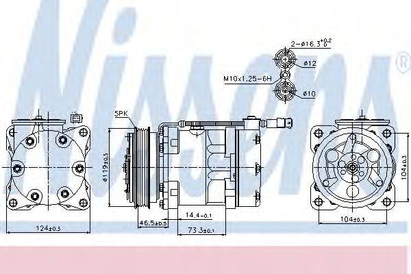 DELPHI 100263 Компресор, кондиціонер