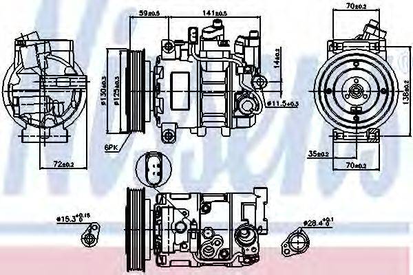 LUCAS ACP558 Компресор, кондиціонер
