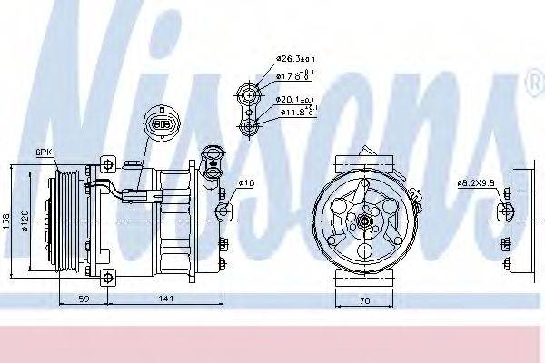 DELPHI 100589 Компресор, кондиціонер