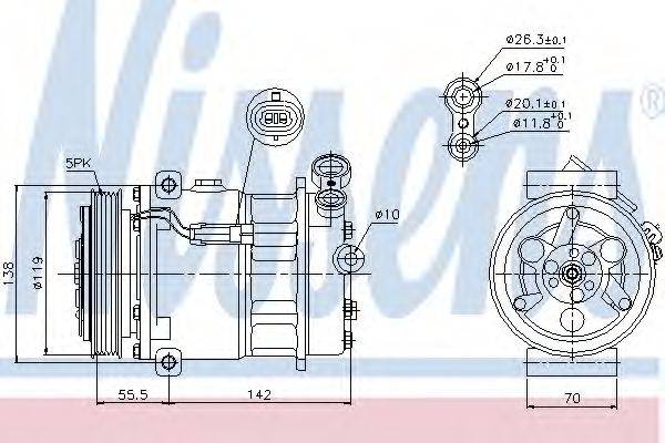 DELPHI 100089 Компресор, кондиціонер