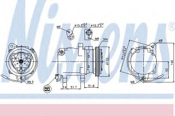 DELPHI 100156 Компресор, кондиціонер