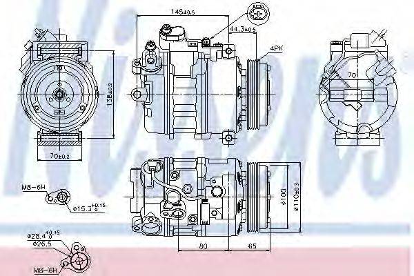 LUCAS ACP607 Компресор, кондиціонер