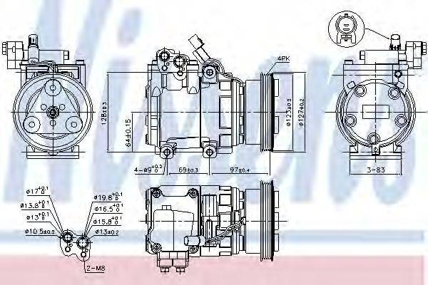 DELPHI 100371 Компресор, кондиціонер