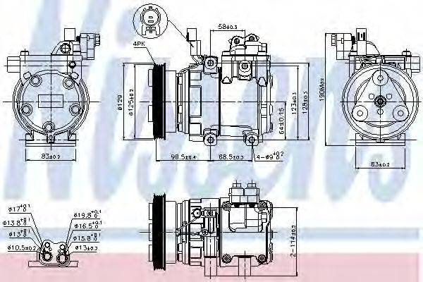 LUCAS ACP850 Компресор, кондиціонер