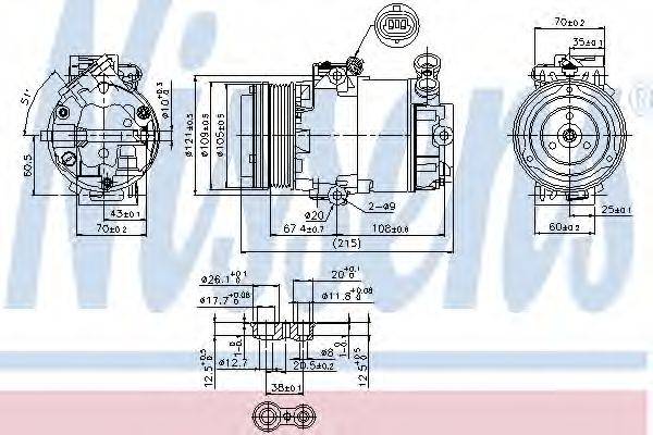 DELPHI 100074 Компресор, кондиціонер