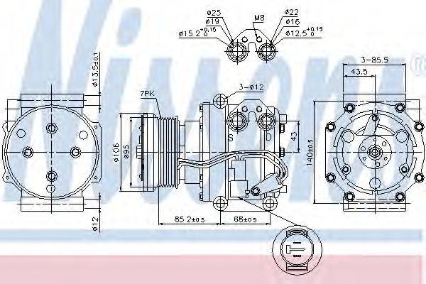 DELPHI 100255 Компресор, кондиціонер