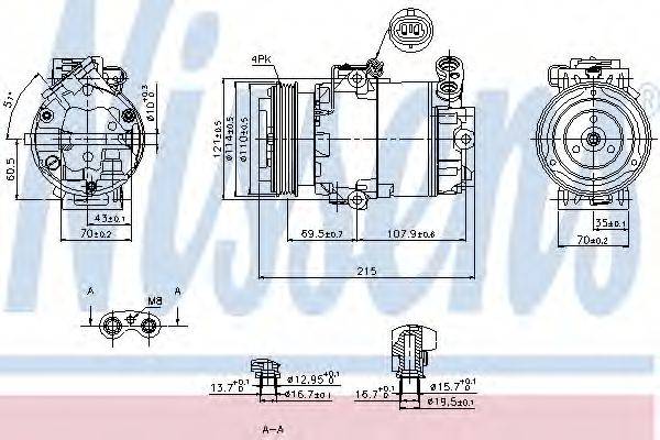 DELPHI 100069 Компресор, кондиціонер
