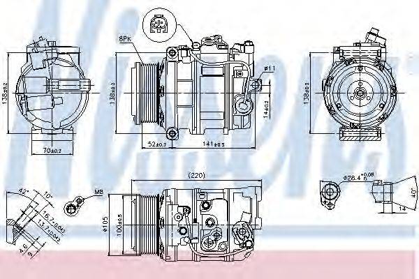 DELPHI 100895 Компресор, кондиціонер