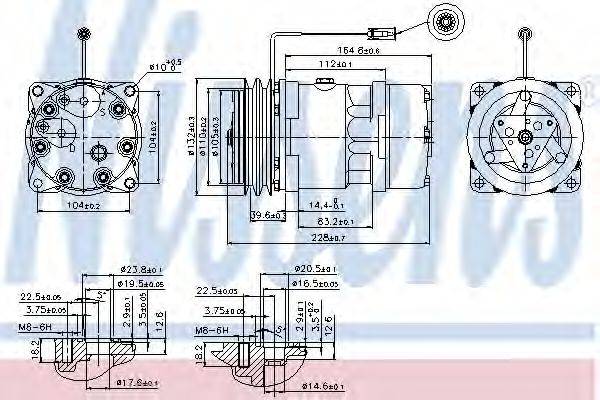 DELPHI 100800 Компресор, кондиціонер