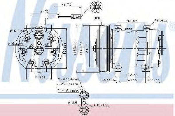 DELPHI 101048 Компресор, кондиціонер