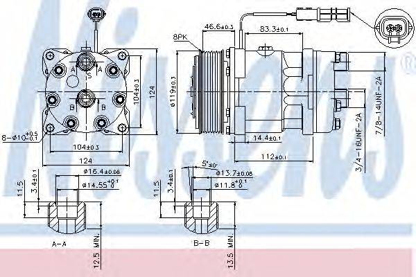 DELPHI 101435 Компресор, кондиціонер
