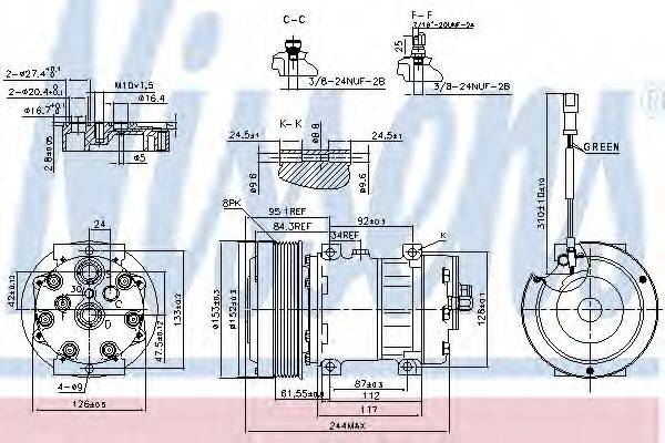 DELPHI TSP0155886 Компресор, кондиціонер