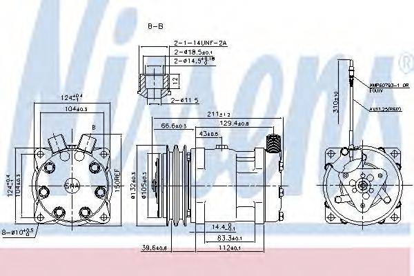 NISSENS 89849 Компресор, кондиціонер