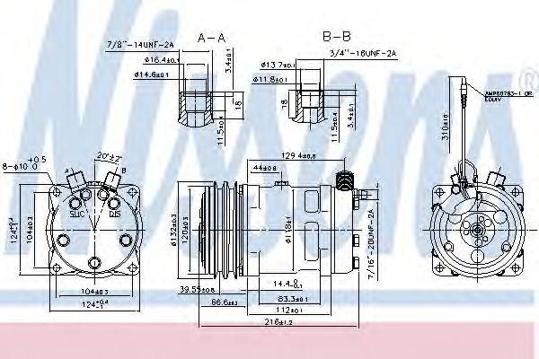 NISSENS 89869 Компресор, кондиціонер