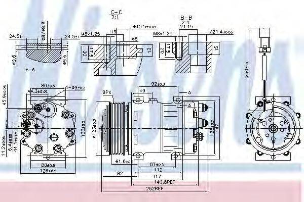 NISSENS 89925 Компресор, кондиціонер