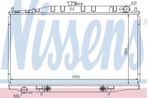 NISSENS 67355 Радіатор, охолодження двигуна