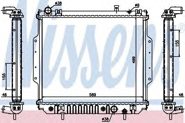 JEEP 52079971AB Радіатор, охолодження двигуна