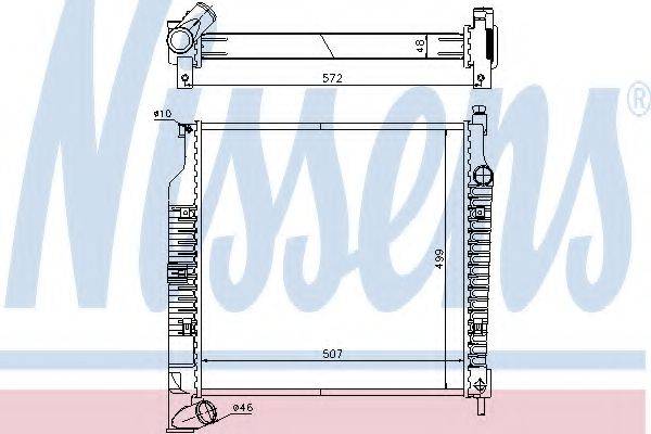 JEEP 52079747AB Радіатор, охолодження двигуна
