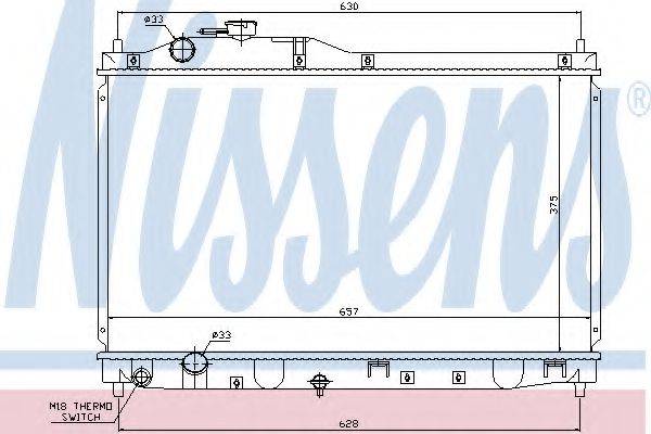 AKS DASIS 100341 Радіатор, охолодження двигуна