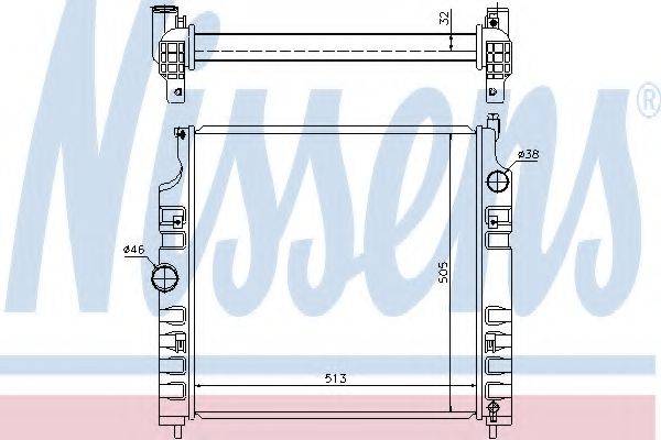 JEEP 5143023AB Радіатор, охолодження двигуна