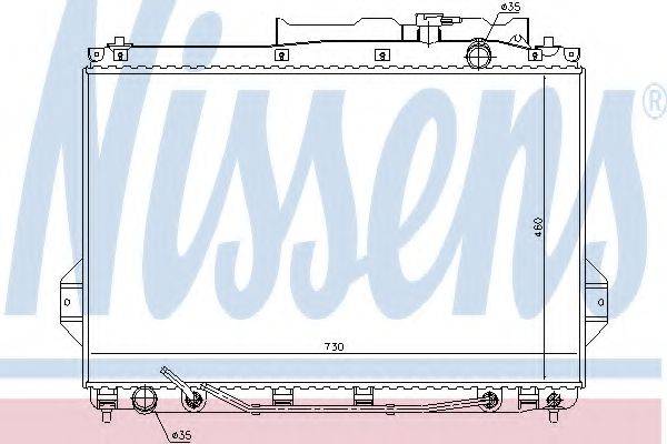 NISSENS 675009 Радіатор, охолодження двигуна