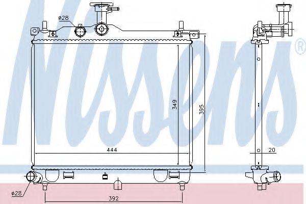 HYUNDAI 25310-0X060 Радіатор, охолодження двигуна
