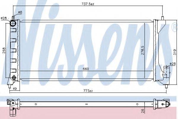 AKS DASIS 600051 Радіатор, охолодження двигуна