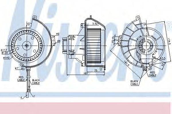 OPEL 93191900 Вентилятор салону