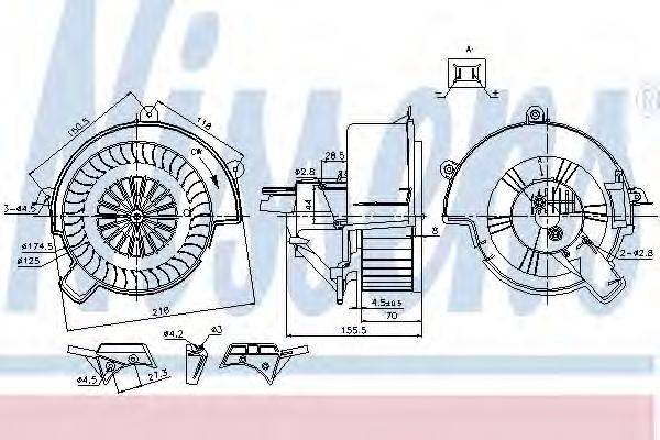 VAUXHALL 1845106 Вентилятор салону
