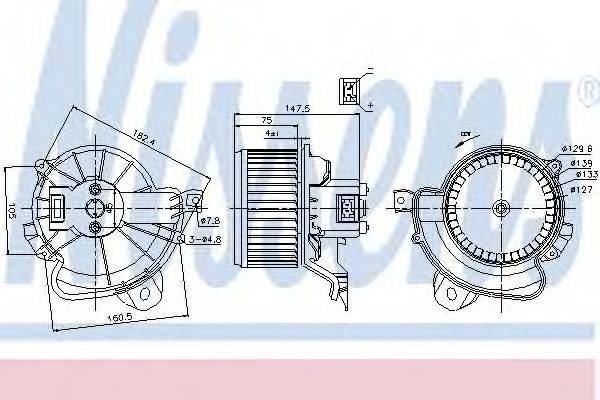 OPEL 1845133 Вентилятор салону