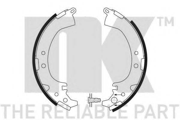 DAIHATSU 44954201 Комплект гальмівних колодок