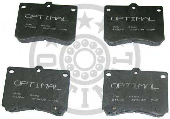 OPTIMAL 21540 Комплект гальмівних колодок, дискове гальмо