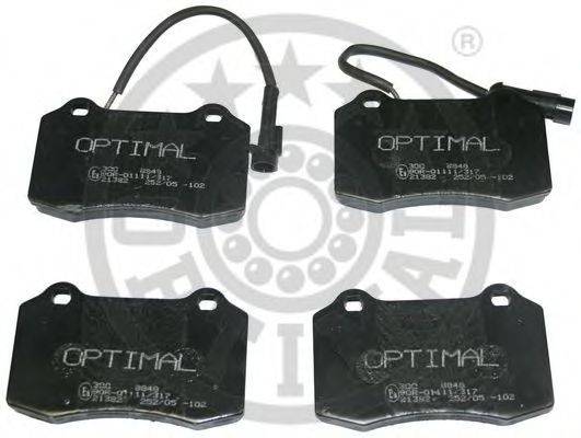 OPTIMAL 21382 Комплект гальмівних колодок, дискове гальмо
