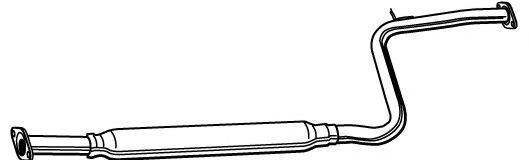 TESH 250402 Середній глушник вихлопних газів