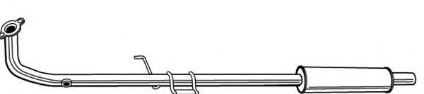 DAIHATSU 1741097222000 Середній глушник вихлопних газів